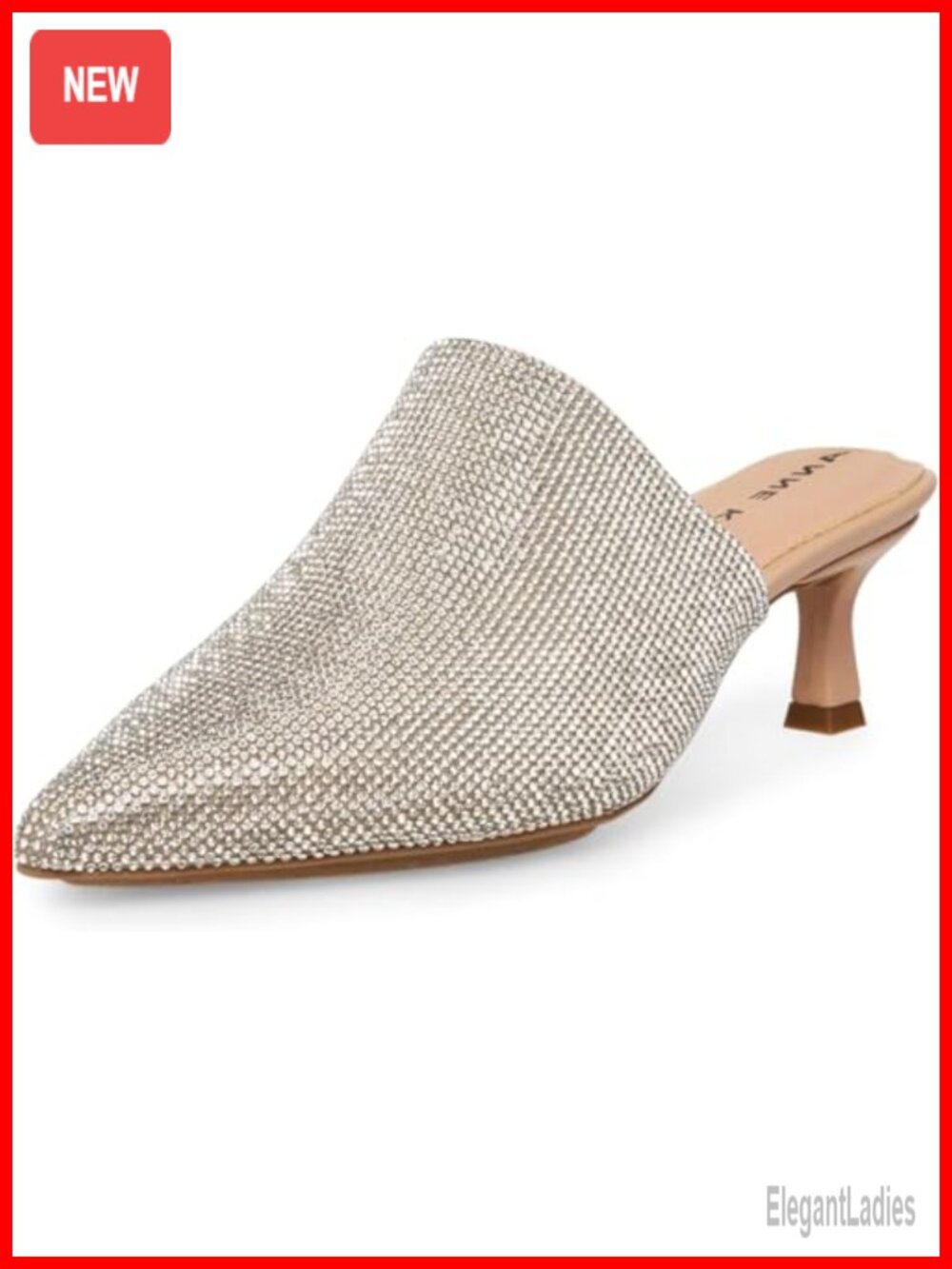 Anne Klein Impress-c Mule Point Toe Slip-On 2-Inch Kitten Heel